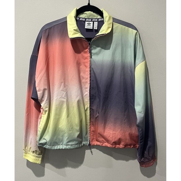adidas Jackets & Blazers - Adidas Original Jacket Women’s Large Girls Are Awesome Full Zip Tie Dye